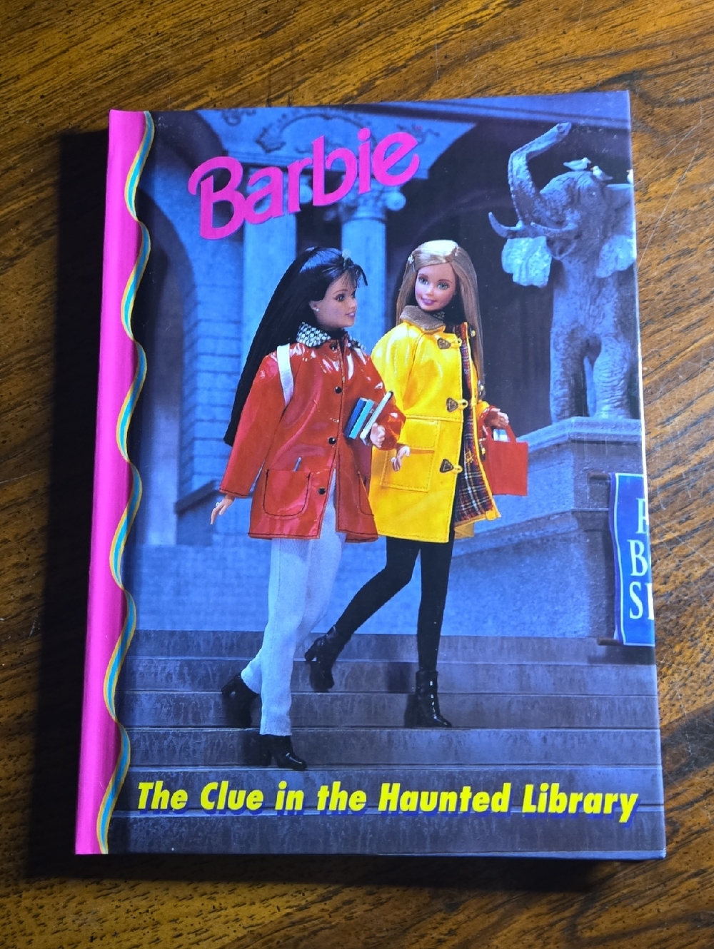 Vtg Barbie The Clue In The Haunted Library Book Mint Hardcover 1999